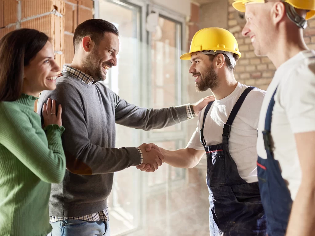 Two men shaking hands