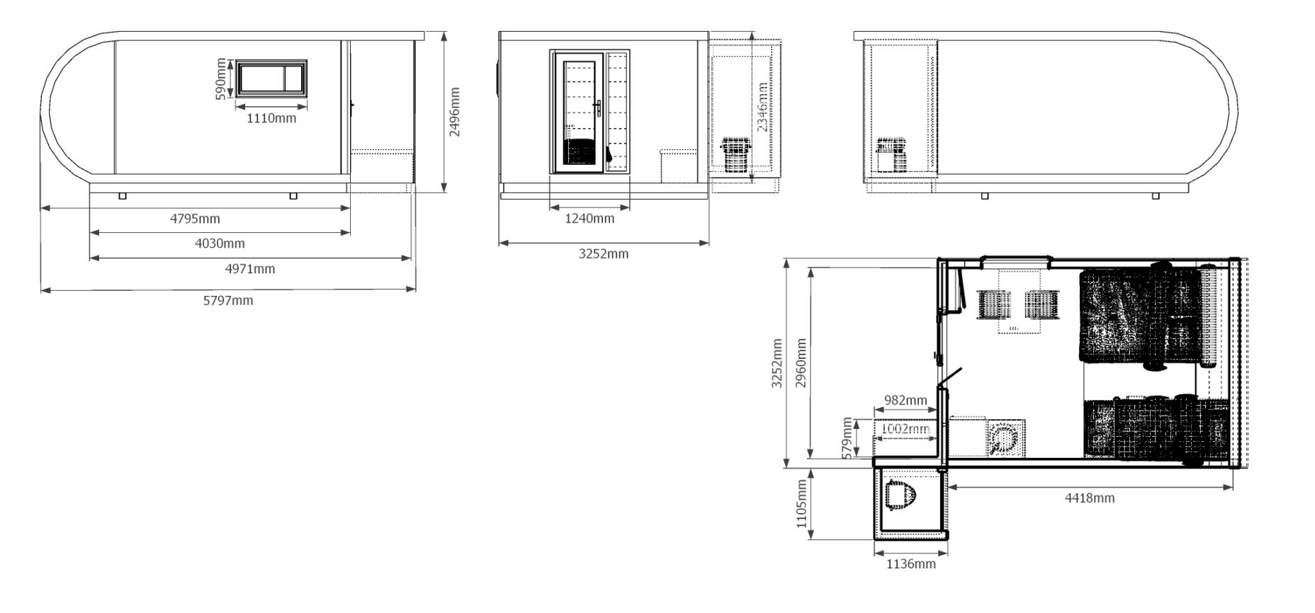 Example plan for a garden room